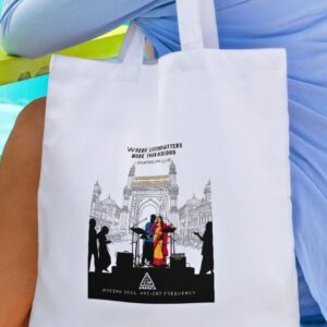 Anahata Unplugged Architectural Line Art Tote Bag