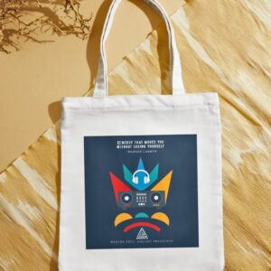 Anahata Livewire Geometric Art Tote Bag inspired by EDM
