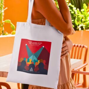Anahata Leaders' Commune Geometric Art Tote Bag inspired by the thought leaders and ideas