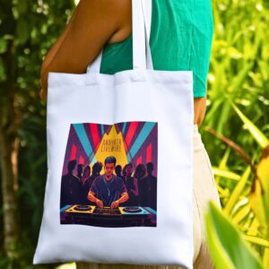 Anahata Livewire Illustrated Music Art Tote Bag
